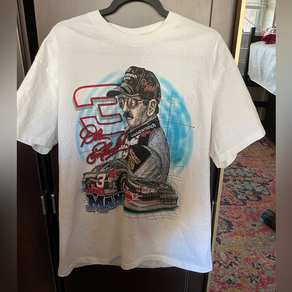 Vintage 90s Dale Earnhardt Maxinum Velocity Peter Mall AOP Shirt Size M Rare
